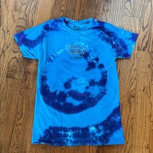Hanes Blue Tie-Dye Short Sleeve Tee